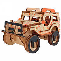 Модель 3D деревянна сборна WoodCraft XB-G013H Джип-1 12,1*7,5*7,7см
