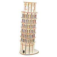 Модель 3D деревянна сборна WoodCraft XE-G018 Пізанська вежа 11,2*9,3*29,2см