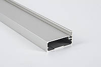 Алюминиевый рамочный профиль М21 для мебельных фасадов длина 5,95м алюминий (цена 1пог.м)