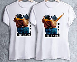 Парні футболки з принтом "Best Friends" Push IT