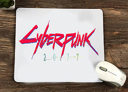 Килимок для миші з принтом Cyberpunk (напис)