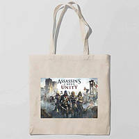 Еко-сумка, шоппер з принтом повсякденна Assassin's Creed unity Єдність