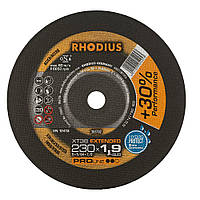 Круг отрезной RHODIUS XT38 ProLine 230*1,9*22 сталь/нержавеющая сталь (205702)