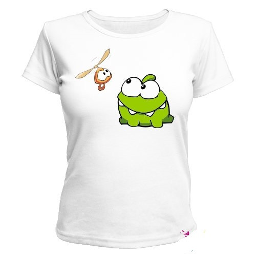 Футболка з принтом "Ам Ням (Om Nom) та комашка" Push IT