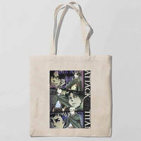 Еко-сумка, шоппер з принтом повсякденна Attack on Titan - Вторгнення титанів 11