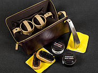 Дорожный набор по уходу за обувью Tarrago Deluxe Brown Shoe Care Travel Kit