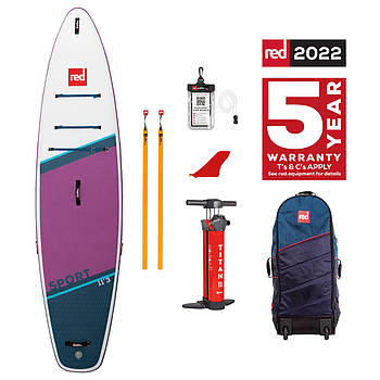 Сапборд Red Paddle Co Sport 11'3" Purple 2022 — надувна дошка для САП серфінгу, sup board