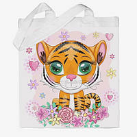 Еко-сумка, шоппер з принтом повсякденне З Новим роком