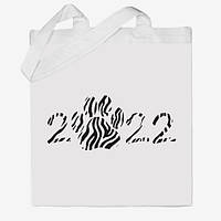 Еко-сумка, шоппер з принтом повсякденне З Новим роком