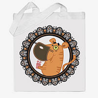 Еко-сумка, шоппер з принтом повсякденне З Новим роком