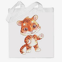 Еко-сумка, шоппер з принтом повсякденне З Новим роком