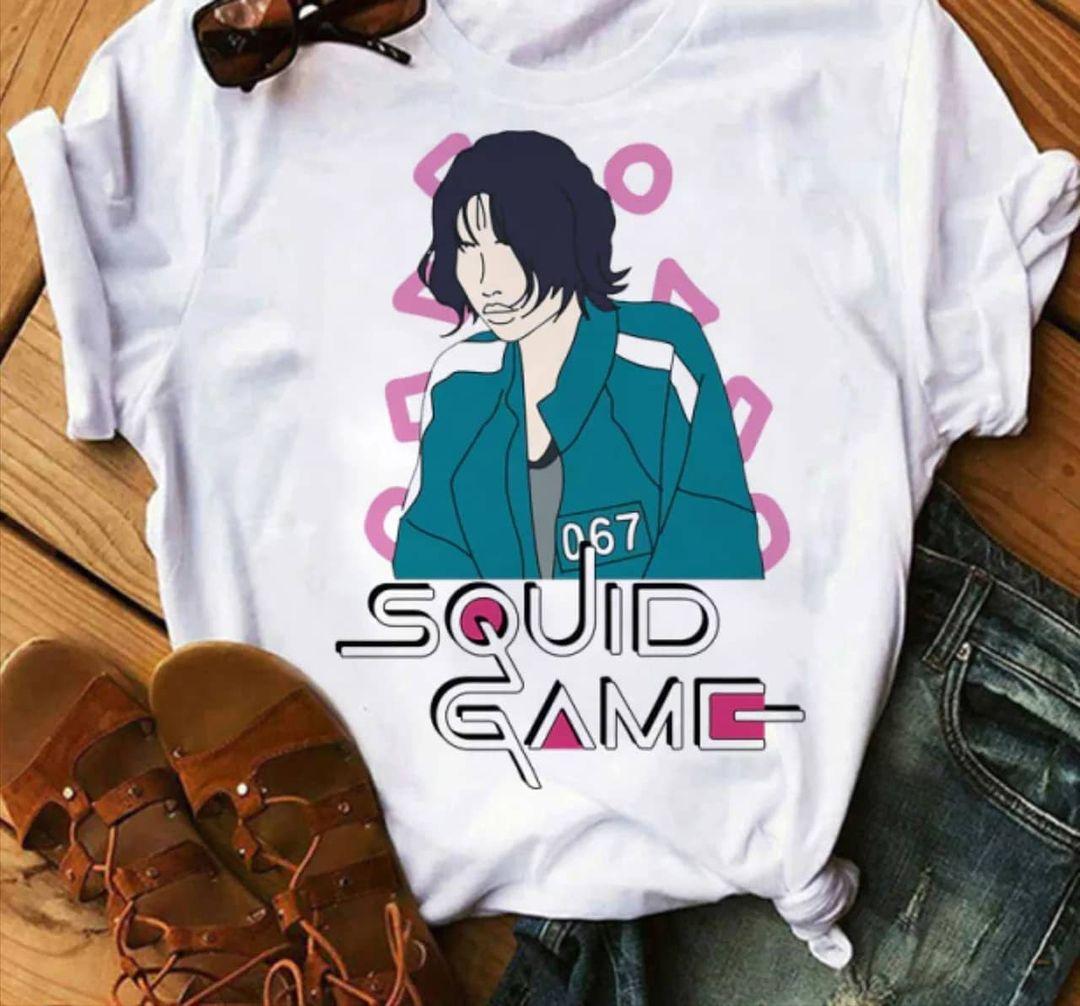 Футболка з принтом Мерч Гра в кальмара (오징어게임) Squid Game 15 Push IT
