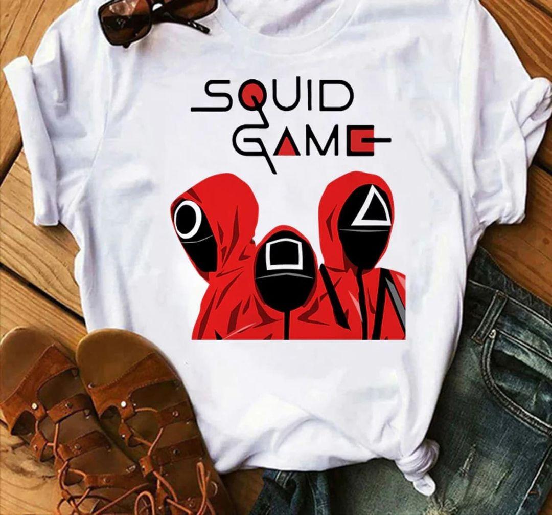 Футболка з принтом Мерч Гра в кальмара (오징어게임) Squid Game 24 Push IT