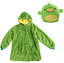 Дитяча толстовка-іграшка Huggle Pets Ultra Plus Hoodie -Зелений / Кофта-іграшка / М'яка іграшка-подушка, фото 4