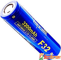 Аккумулятор 18650 VapCell F32 3200 mAh Li-Ion INR, 3.7В, 10А (20A), Blue. Высокотоковый без защиты (аналог