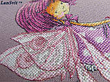 Набір для вишивки хрестиком ЛанСвит "Лілова настрій" Д-024, фото 3