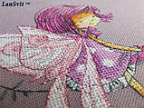 Набір для вишивки хрестиком ЛанСвит "Лілова настрій" Д-024, фото 5