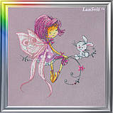 Набір для вишивки хрестиком ЛанСвит "Лілова настрій" Д-024, фото 8