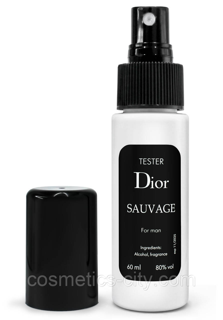 Тестер чоловічий Christian Dior Sauvage, 60 мл K-310, фото 1