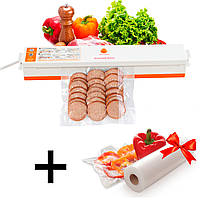 Вакууматор для продуктов Keep Freshness BT 01 + Подарок Вакуумные пакеты для пищи 5 м х 25 см