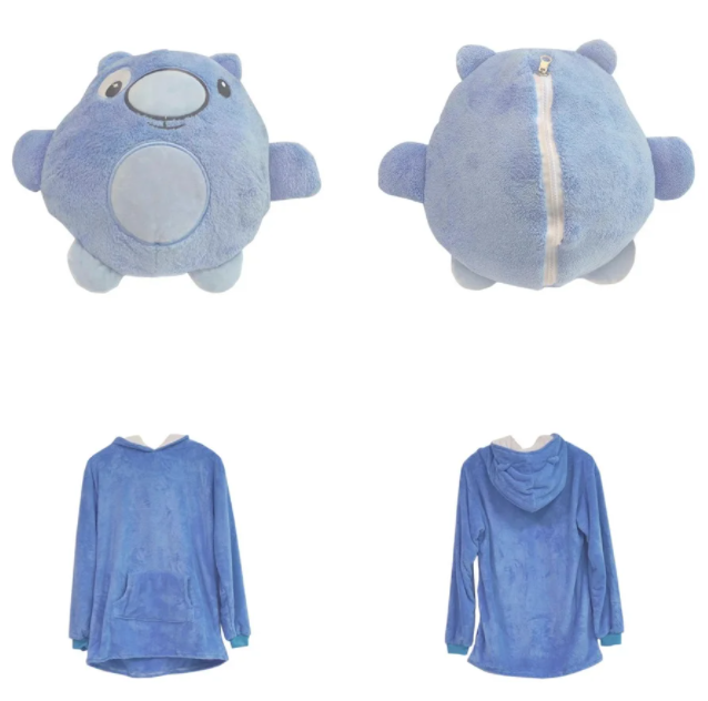 Детская толстовка-игрушка Huggle Pets Ultra Plus Hoodie -Синяя