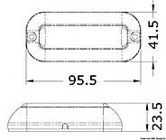 Підводне світло LED для човна Osculati IP68 1,2W 95Lm 3200K 4кольори (13.640.03), фото 3