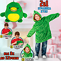 Дитяча толстовка-іграшка Huggle Pets Ultra Plus Hoodie -Зелений / Кофта-іграшка / М'яка іграшка-подушка, фото 8