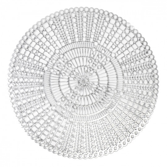 Серветки сервірувальні "Калатея" 37 см, срібло, в пакованні 12 шт. (8907-030)