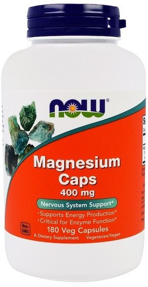 Магній Now Foods — Magnesium Caps 400 мг (180 капсул)