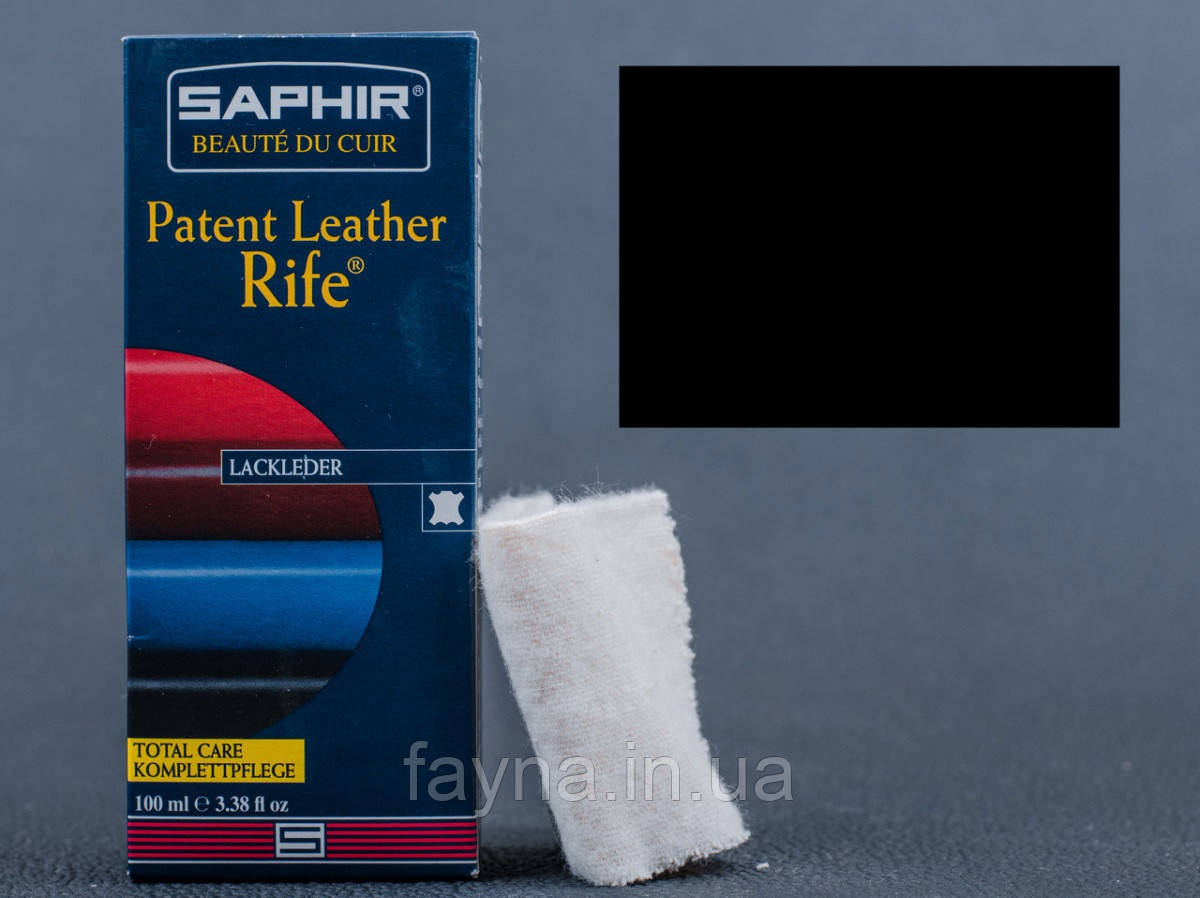 Поліроль для лакової шкіри Saphir Vernis Rife (100 мл) Чорний