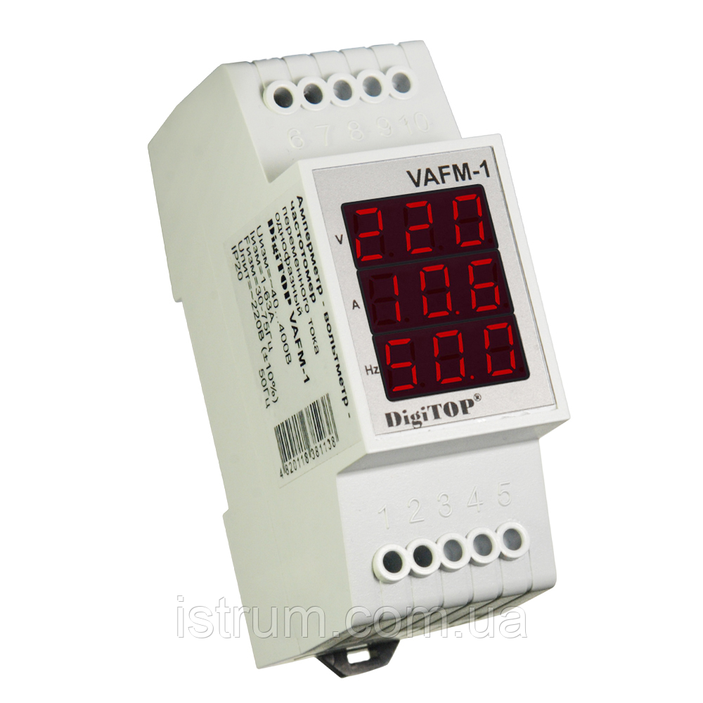 Амперметр-вольтметр-частотомір DigiTOP VAFM-1