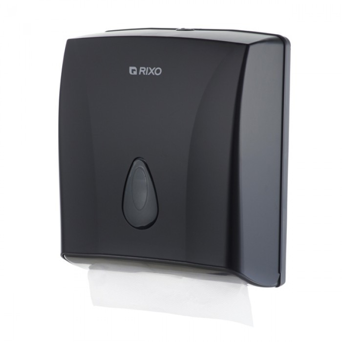 Диспенсер для листових паперових рушників чорний Maggio P228B, фото 1