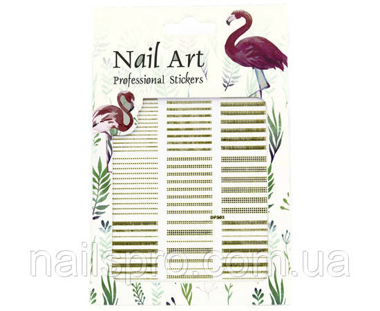 Наклейки для дизайна ногтей Nail Art Professional Stickers DP 303