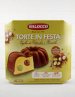 Бисквит с фисташковым и фундуковым кремами Balocco Torte in Festa 400 г Италия