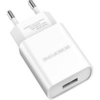 Сетевое зарядное устройство BOROFONE BA20A Sharp single port charger White (BA20AW)