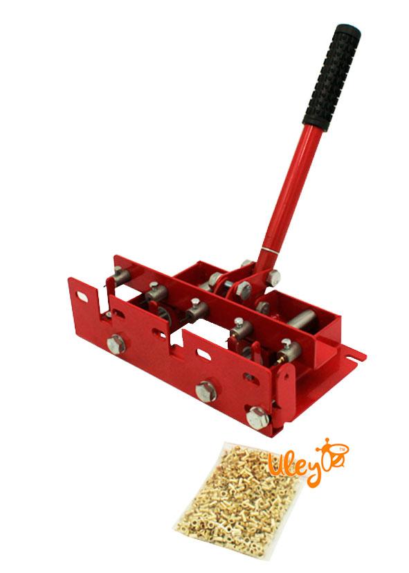 Діркопробивач пасічний універсальний в комплекті з втулками для рамок, 100г. (800шт.) 3х6.6 мм, фото 1