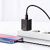 Мережевий зарядний пристрій BASEUS Super Si Quick Charger 1C 20W With Data Cable Type-C to iPhone Black, фото 6