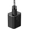 Мережевий зарядний пристрій BASEUS Super Si Quick Charger 1C 20W With Data Cable Type-C to iPhone Black, фото 3