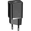 Мережевий зарядний пристрій BASEUS Super Si Quick Charger 1C 20W With Data Cable Type-C to iPhone Black, фото 8