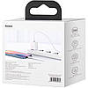 Мережевий зарядний пристрій BASEUS Super Si Quick Charger 1C 20W With Data Cable Type-C to iPhone White, фото 6