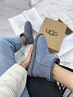 Стильные низкие угги женские UGG Ultra Mini II Boot Shade с водопропиткой. Зимние Угги Ультра Мини с овчиной