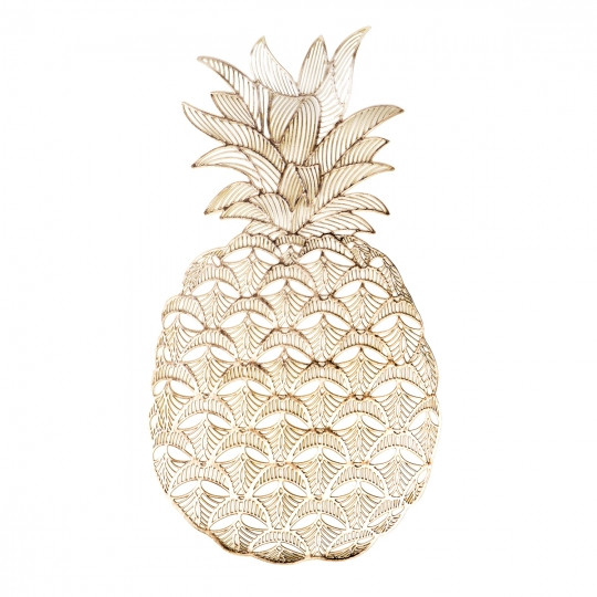 Серветки сервірувальні "Ананас" 26*47 см. золото, в пакованні 12 шт. (8907-014)