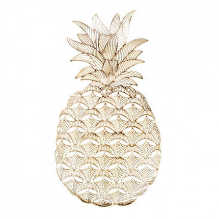 Серветки сервірувальні "Ананас" 26*47 см. золото, в пакованні 12 шт. (8907-014), фото 1