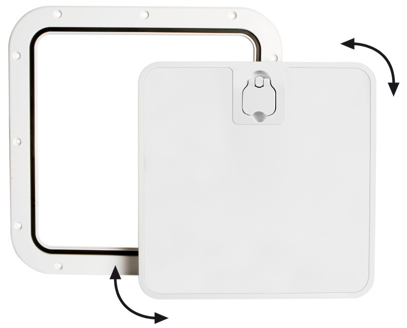 Інспекційний люк зі знімною кришкою білий Osculati, фото 1