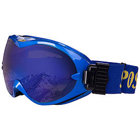 Лижна маска гірськолижні окуляри для сноуборда SPOSUNE HX-002-BL
