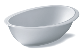 Миска овальна біла матова 12x8,5х3,5 см серія "PERSEPHONE", фото 1