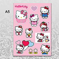 Стикеры Аниме Hello Kitty без порезки