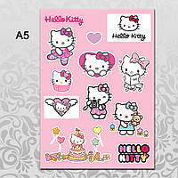 Стикеры Аниме Hello Kitty без порезки 002