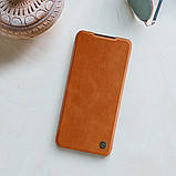 Захисний чохол-книжка Nillkin для Xiaomi Redmi 10 / Redmi 10 Prime Qin leather case Brown Коричневий, фото 8
