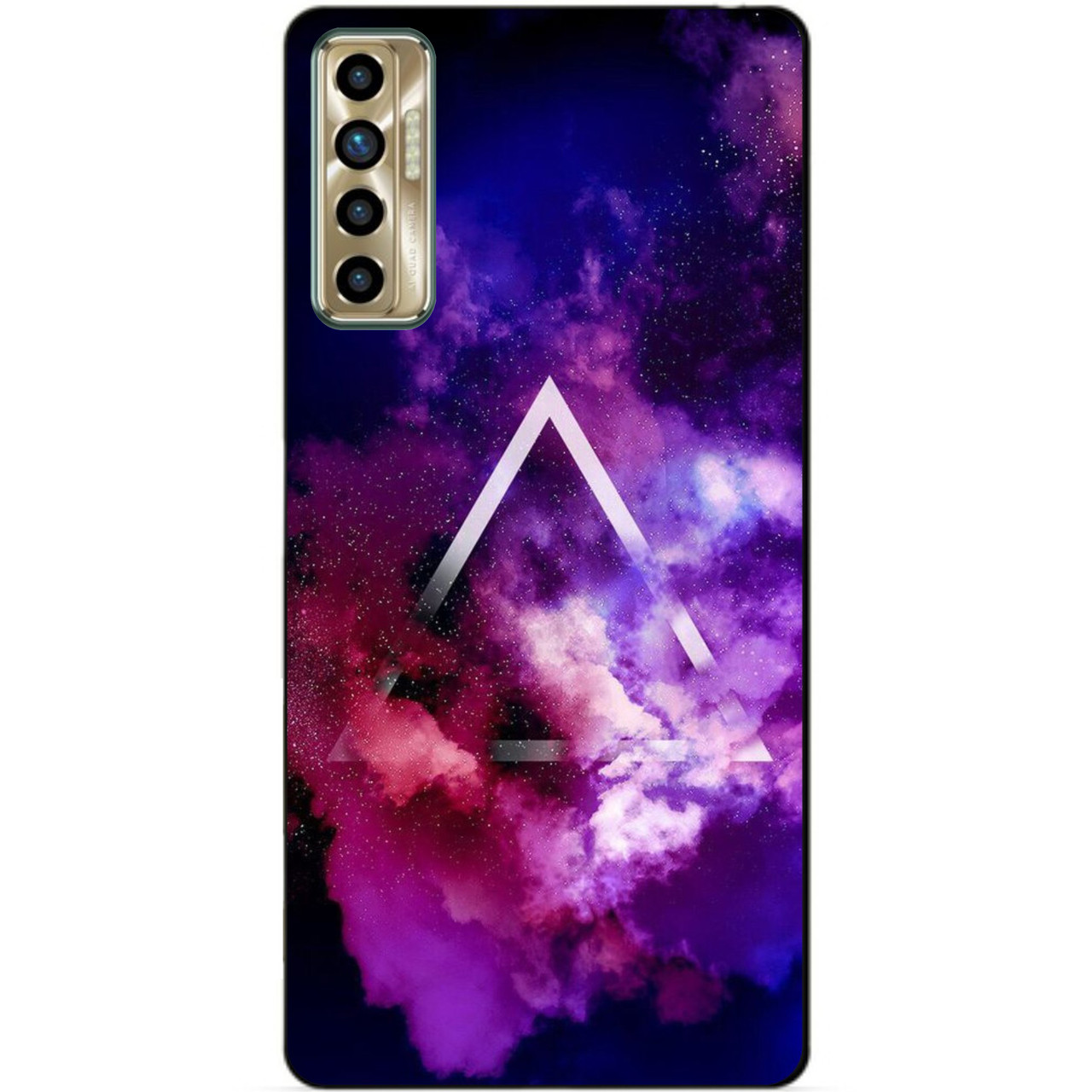 Силіконовий бампер чохол для Tecno Camon 17P з малюнком Космос